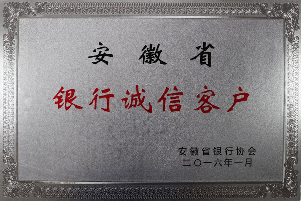 安徽荣誉证书1